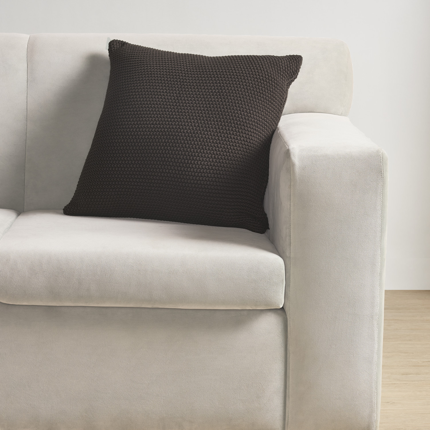 Chocolate 20inch Square Decorative Throw Pillow Cover