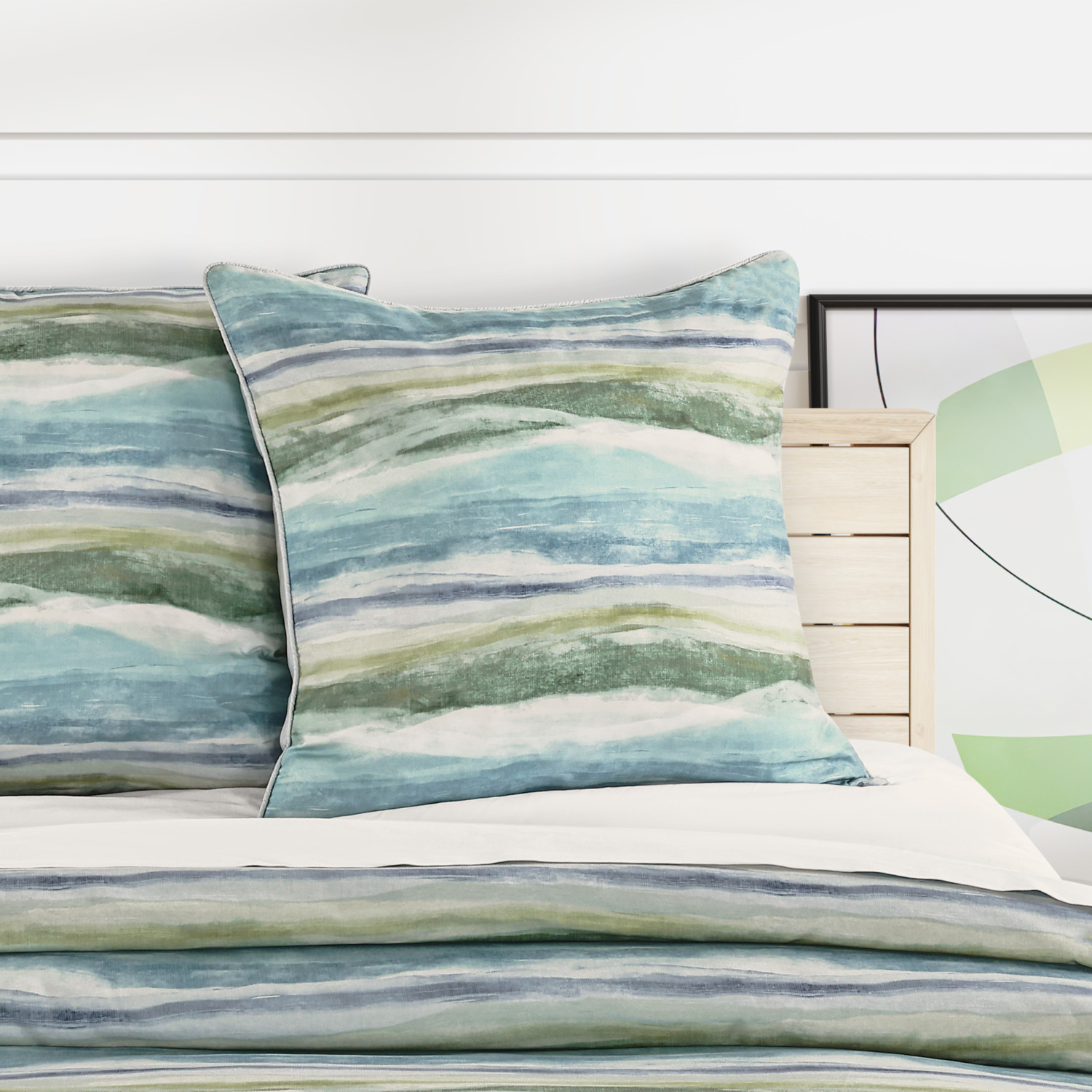 Blue Euro Sham