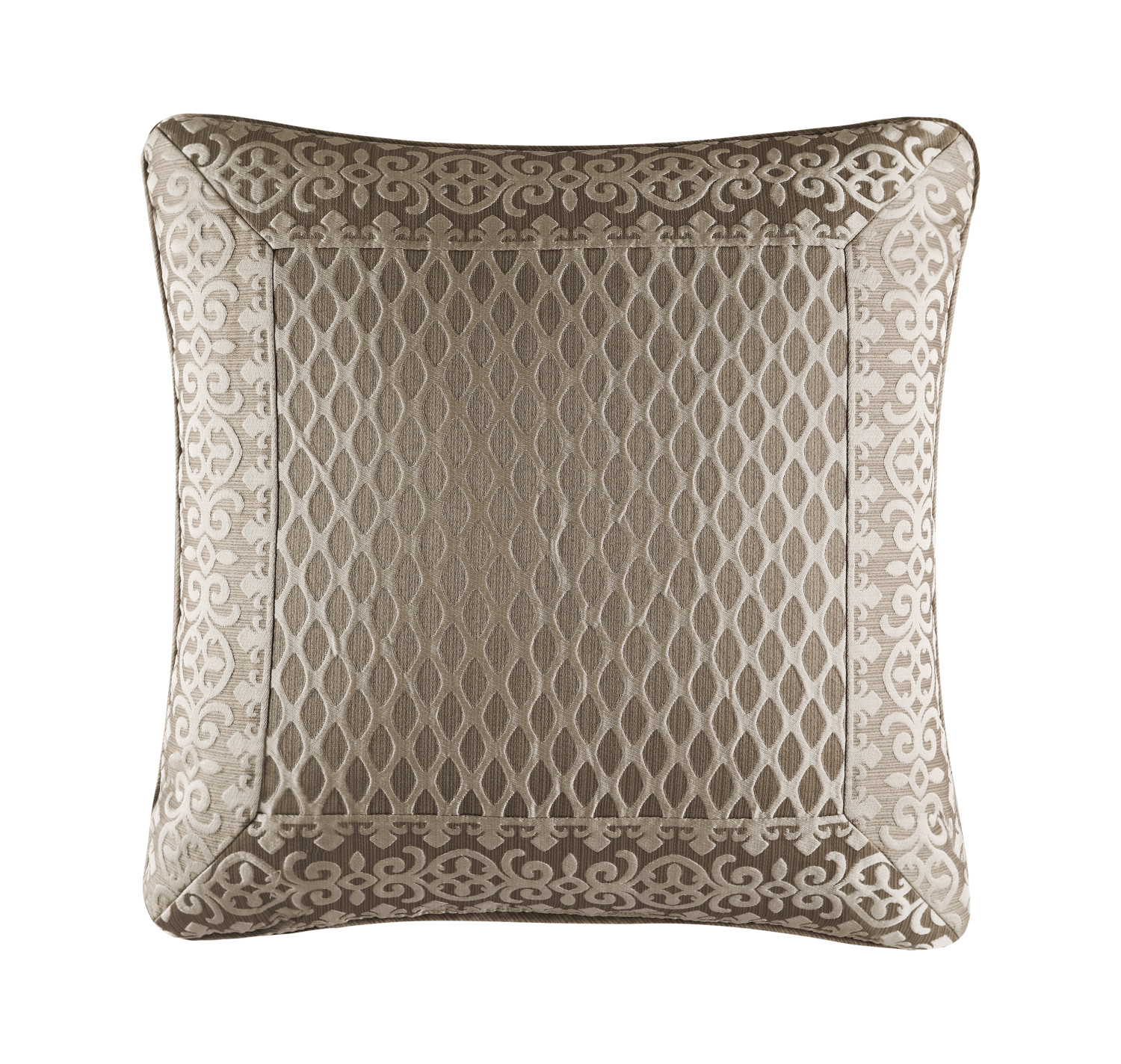 Champagne 20inch Square Decorative Throw Pillow