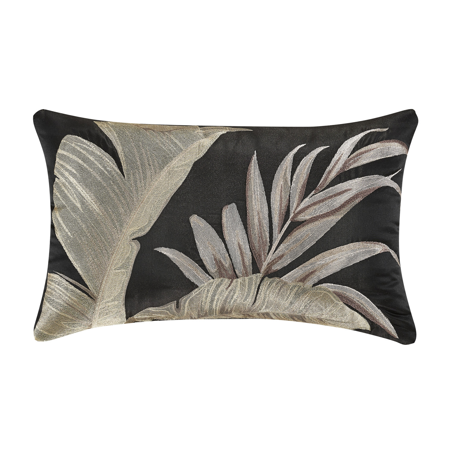 Black Boudoir Decorative Throw Pillow