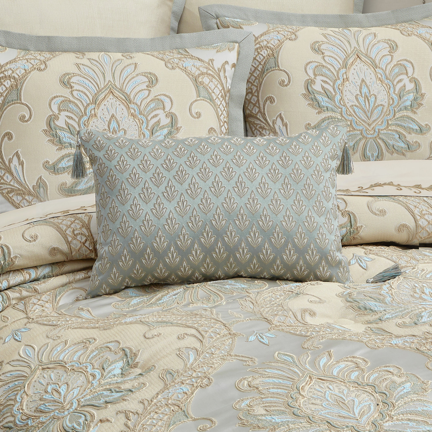 Blue Boudoir Decorative Throw Pillow