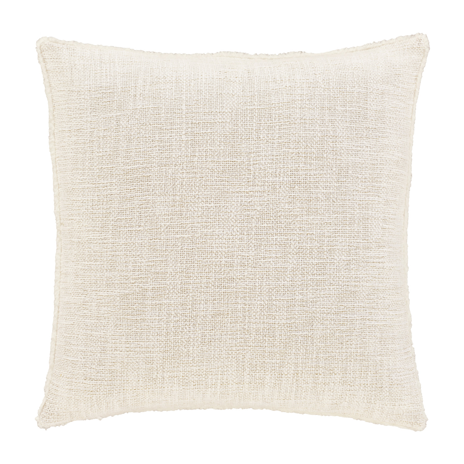 Winter White 20inch Square Decorative Throw Pillow