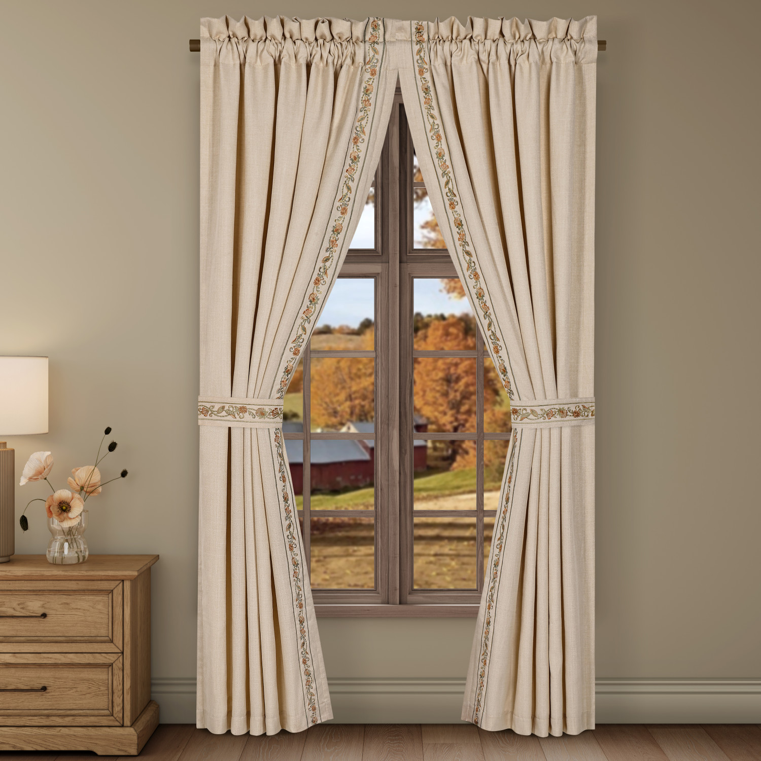Apricot 84inch Window Panel Pair