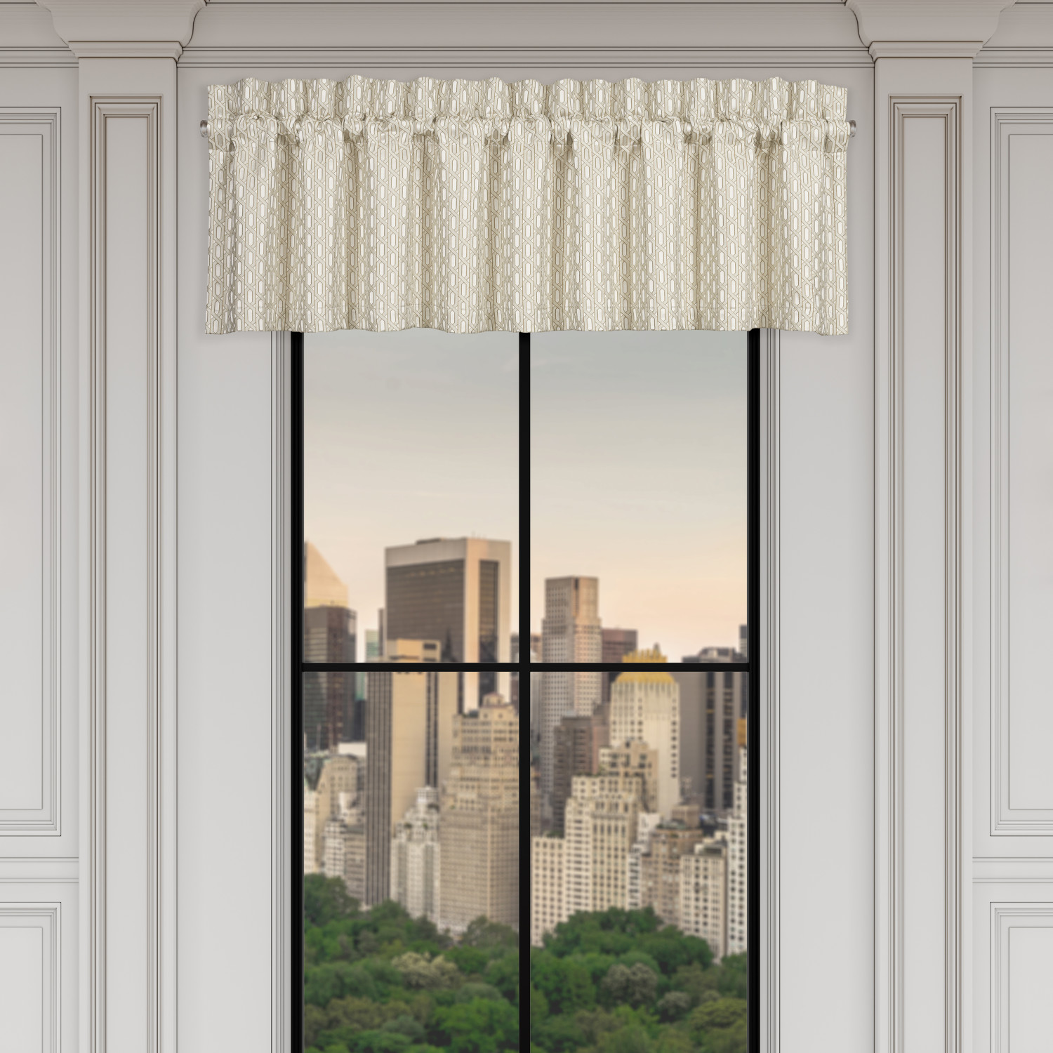 Ivory Window Straight Valance