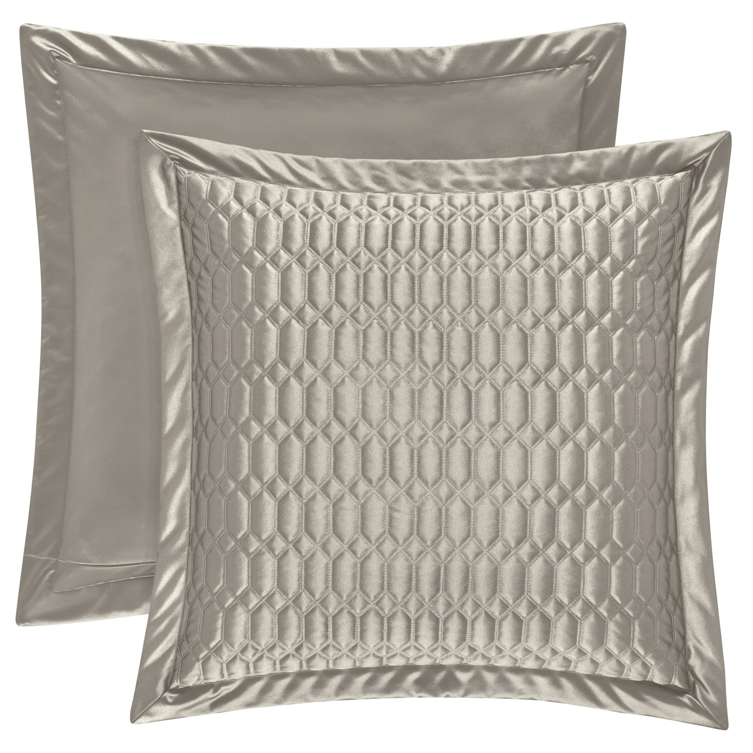 Silver Euro Quilted Sham
