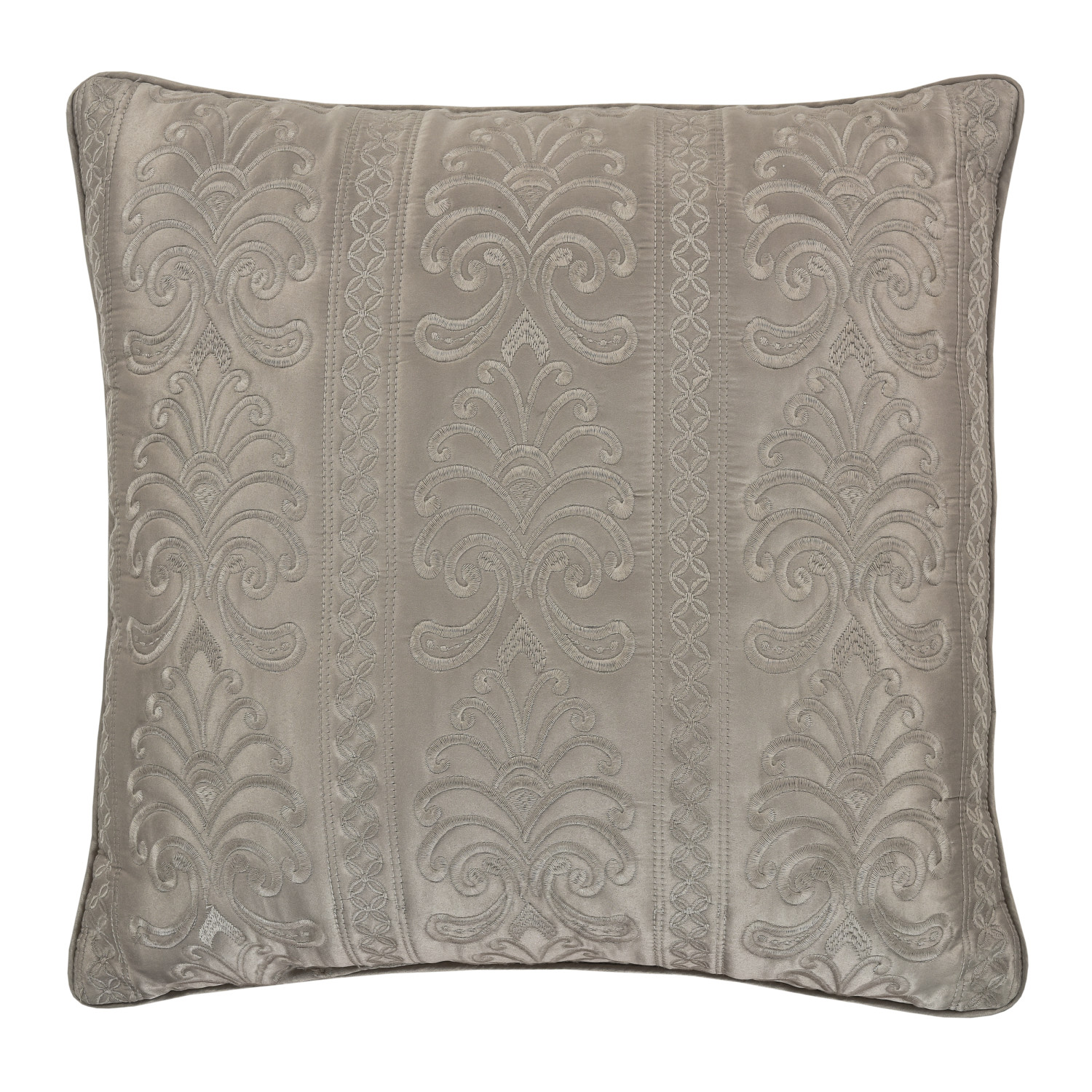 Taupe 18inch Square Decorative Throw Pillow