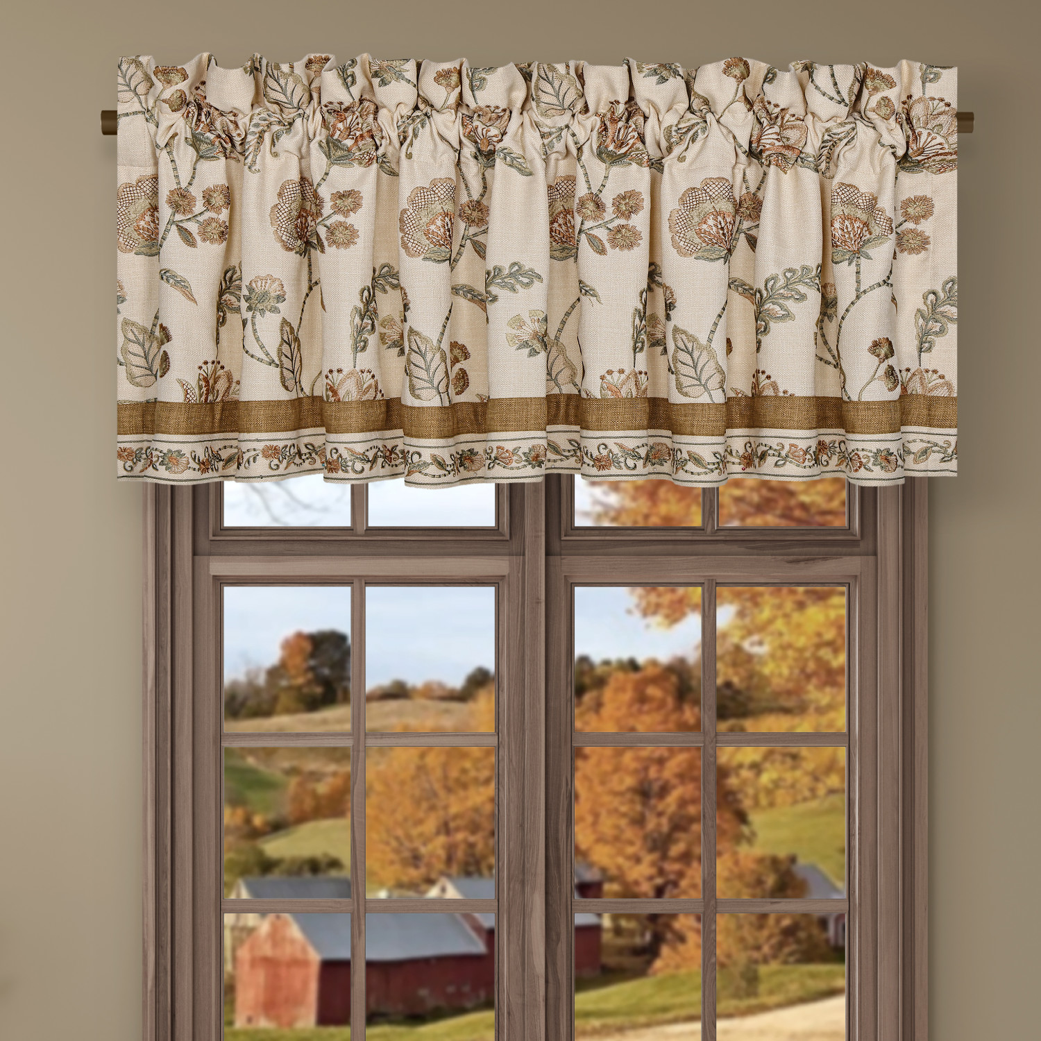 Apricot Window Straight Valance