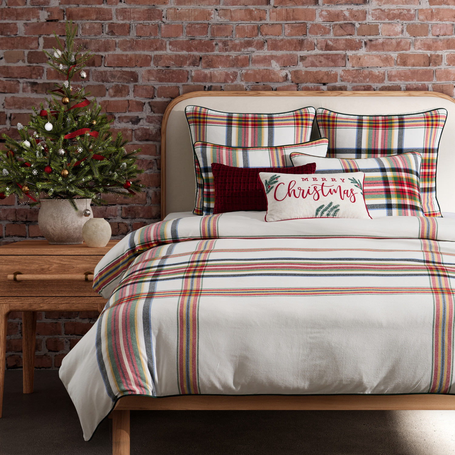 Red Full/Queen Duvet Cover 3Pc. Set