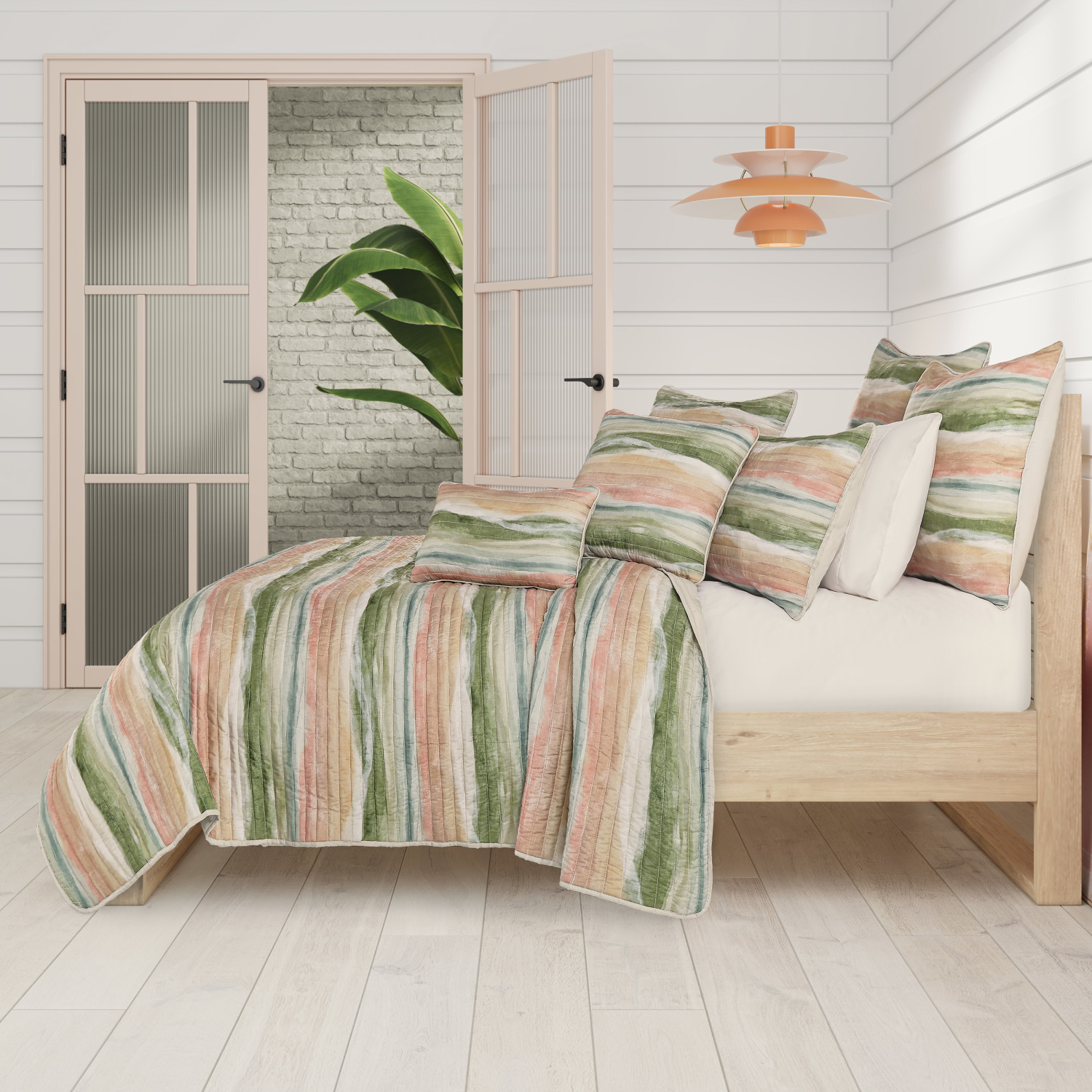 Coral Euro Sham