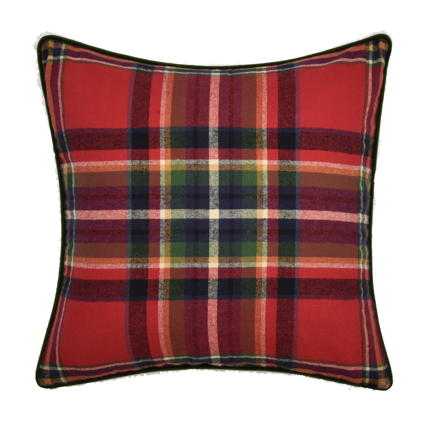 Red 20inch Square Decorative Throw Pillow