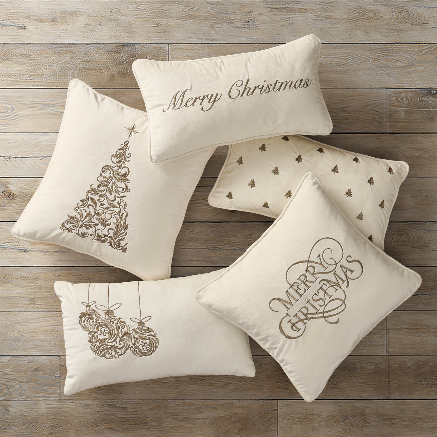 Winter White Boudoir Embellished Decorative Throw Pillow