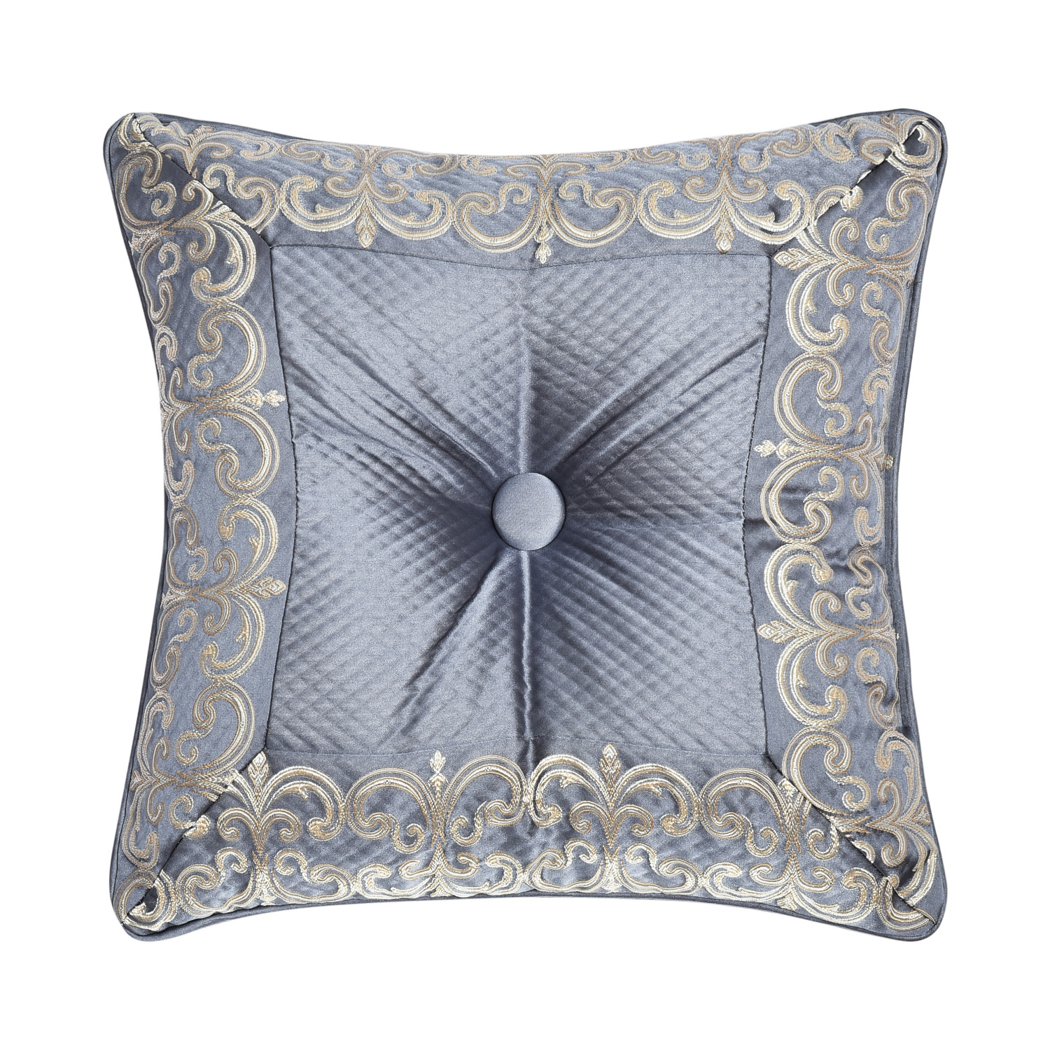 Powder Blue 18inch Square Decorative Throw Pillow