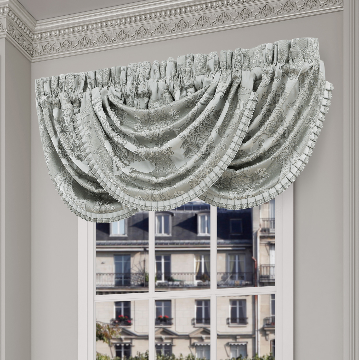 Spa Window Waterfall Valance