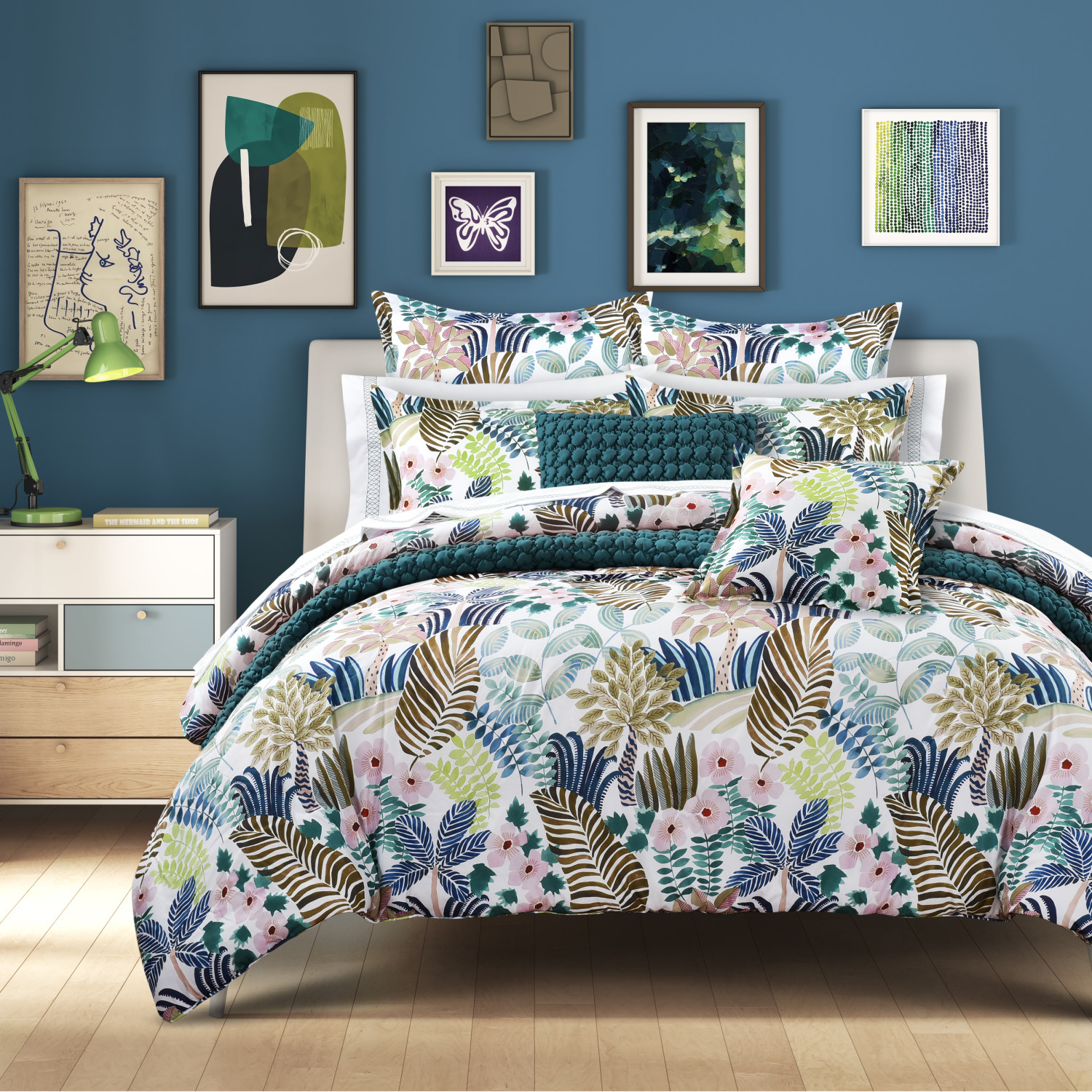 Teal Full/Queen 3Pc. Comforter Set