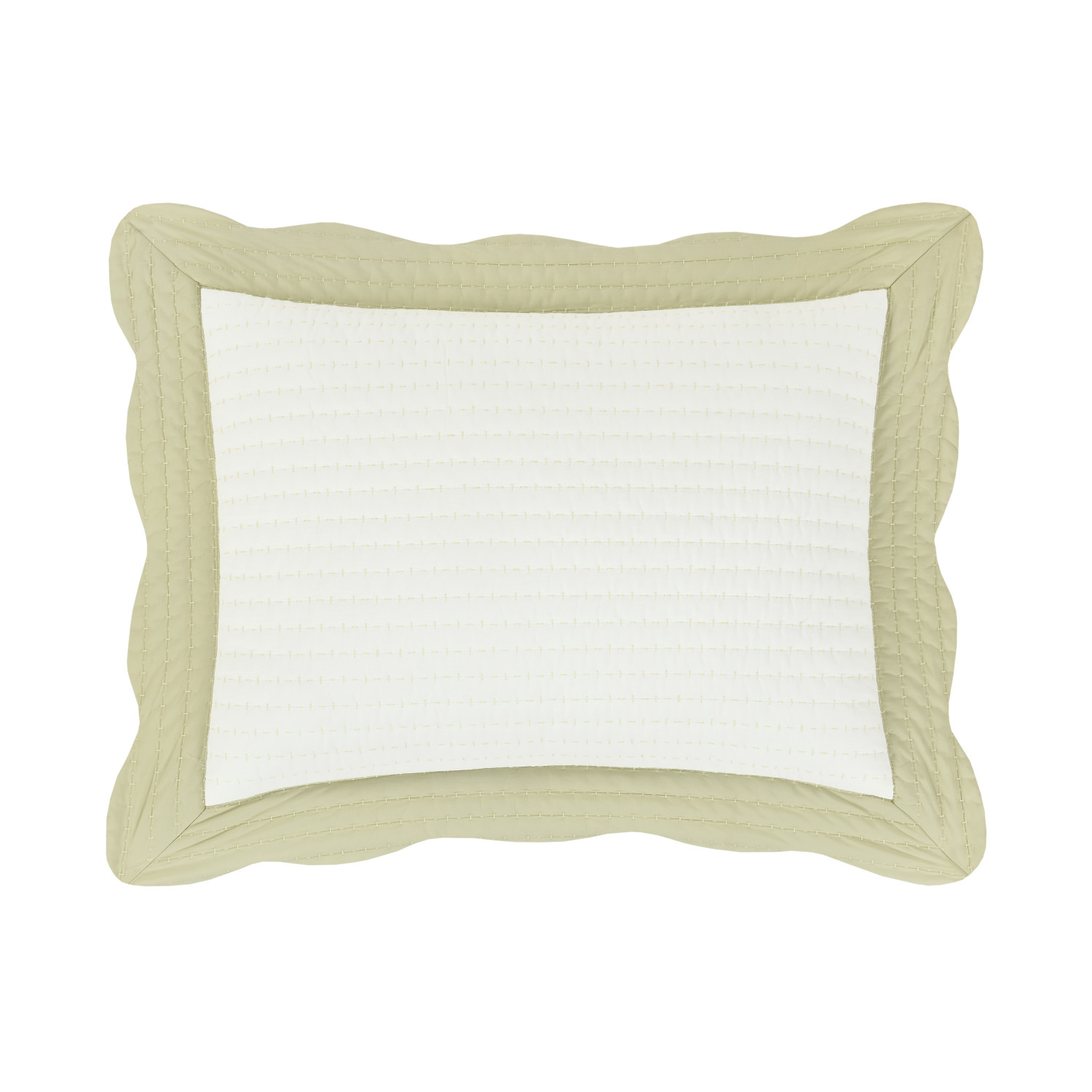 Green Standard Quilted Sham