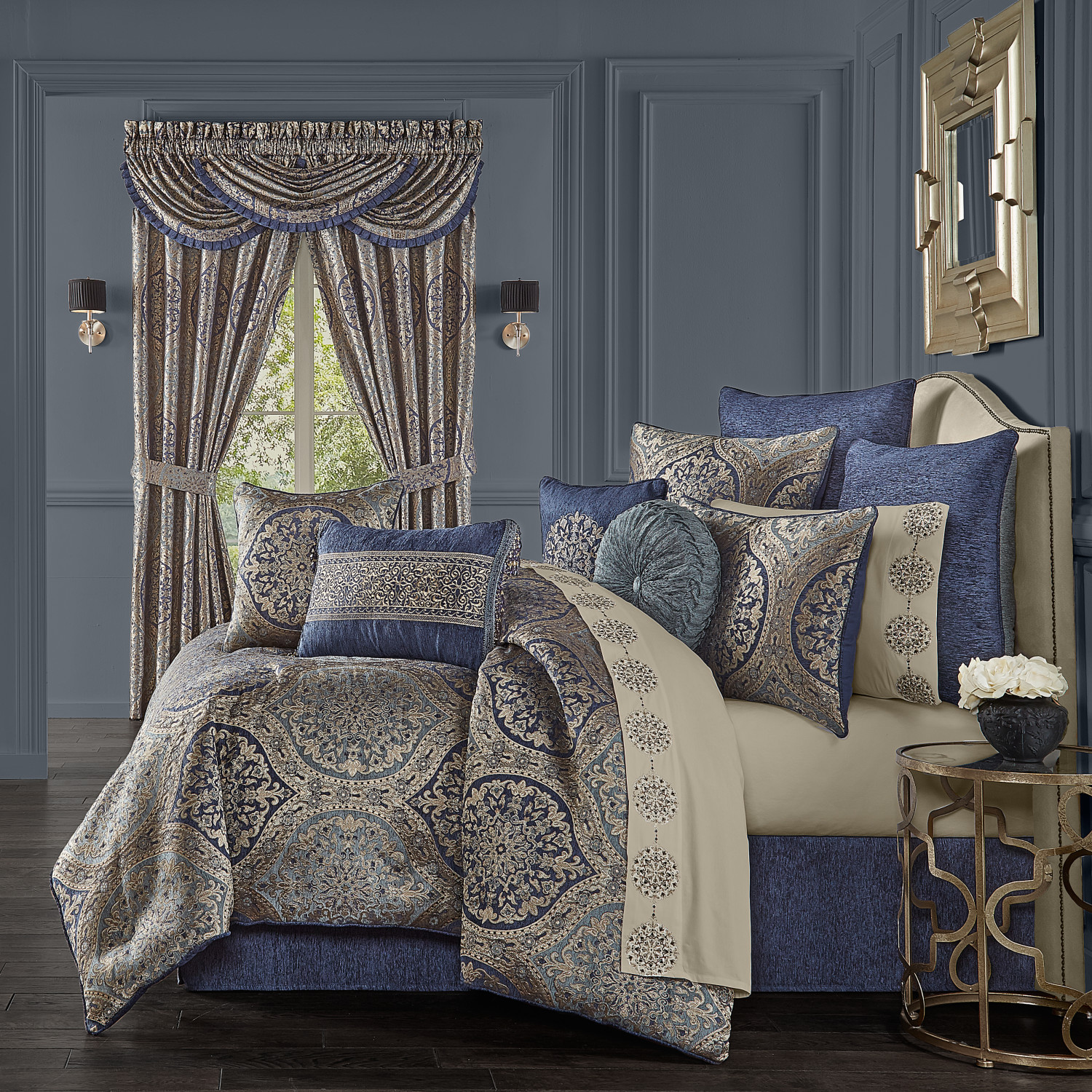 Navy Euro Sham