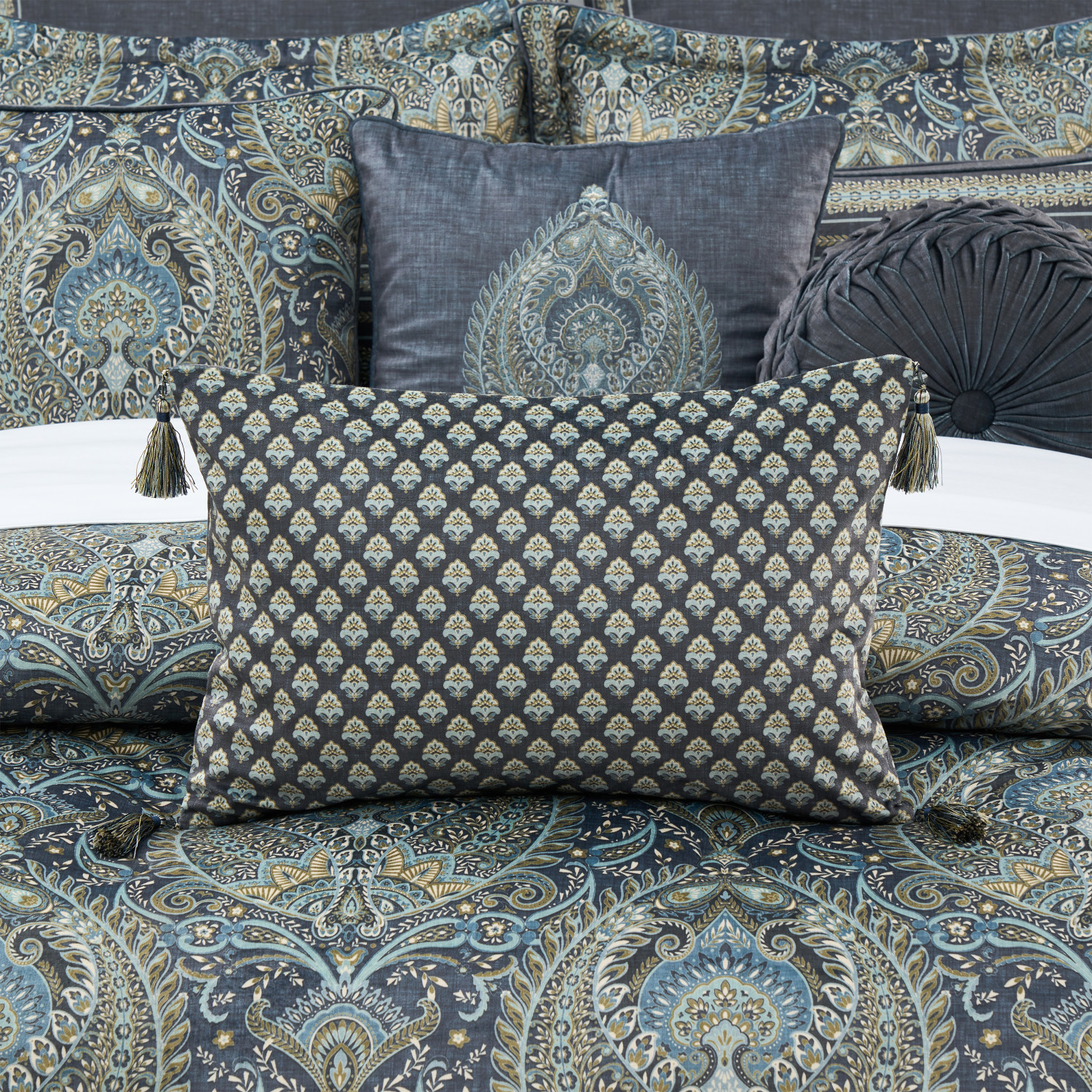 Blue Boudoir Decorative Throw Pillow