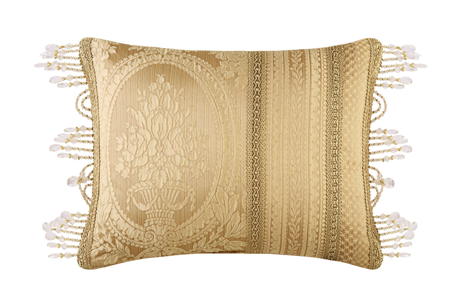 Gold Boudoir Decorative Throw Pillow