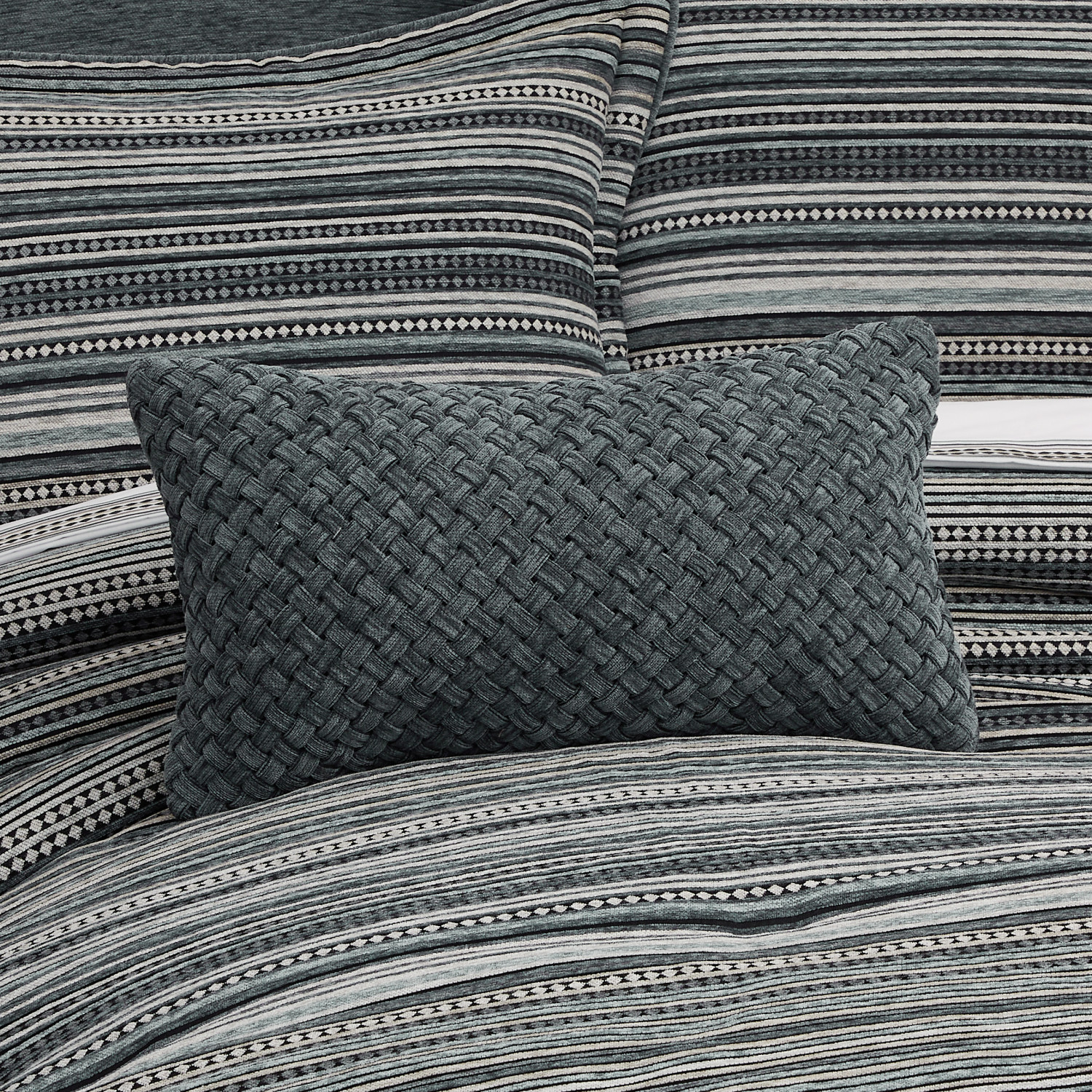 Slate Boudoir Decorative Throw Pillow