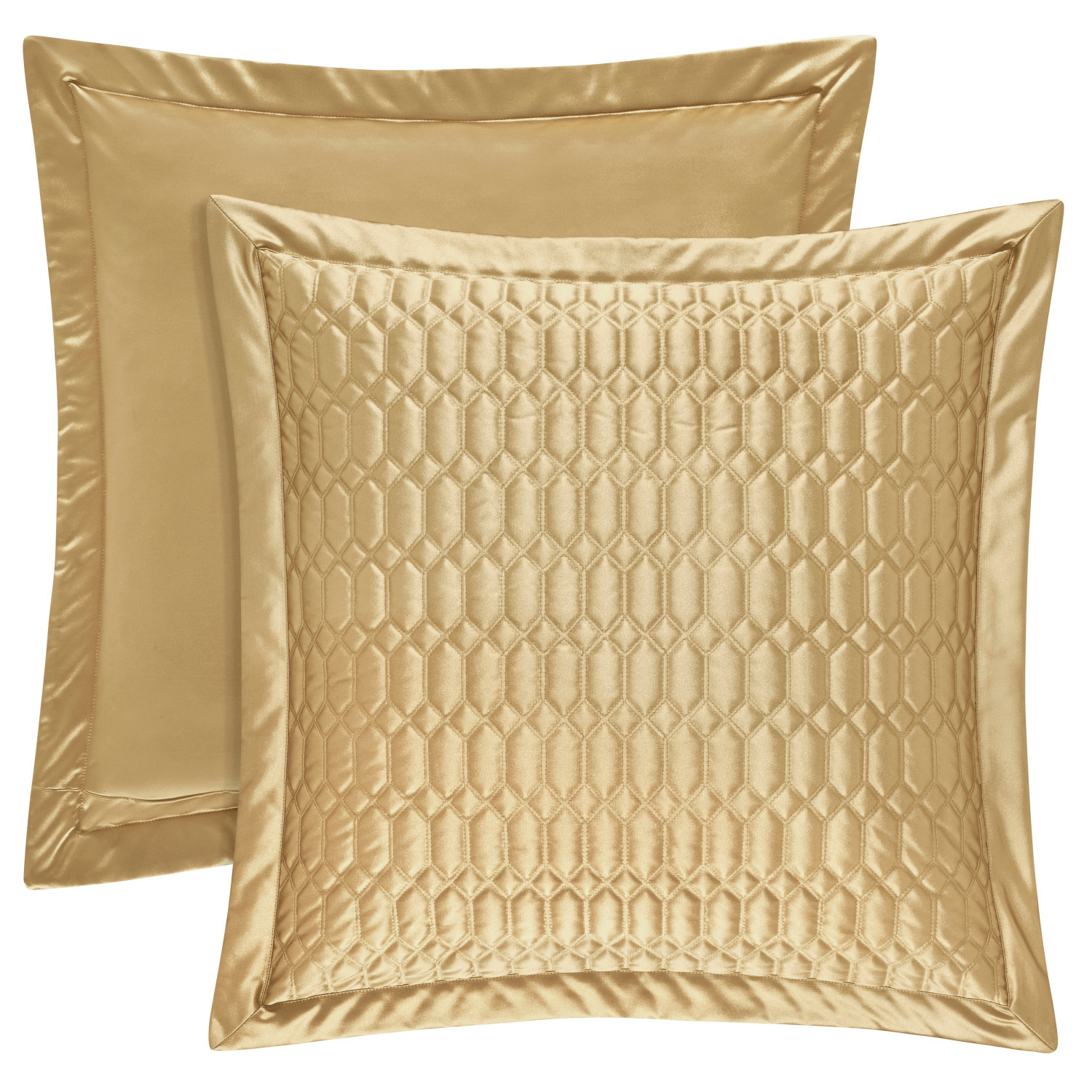 Gold Euro Quilted Sham
