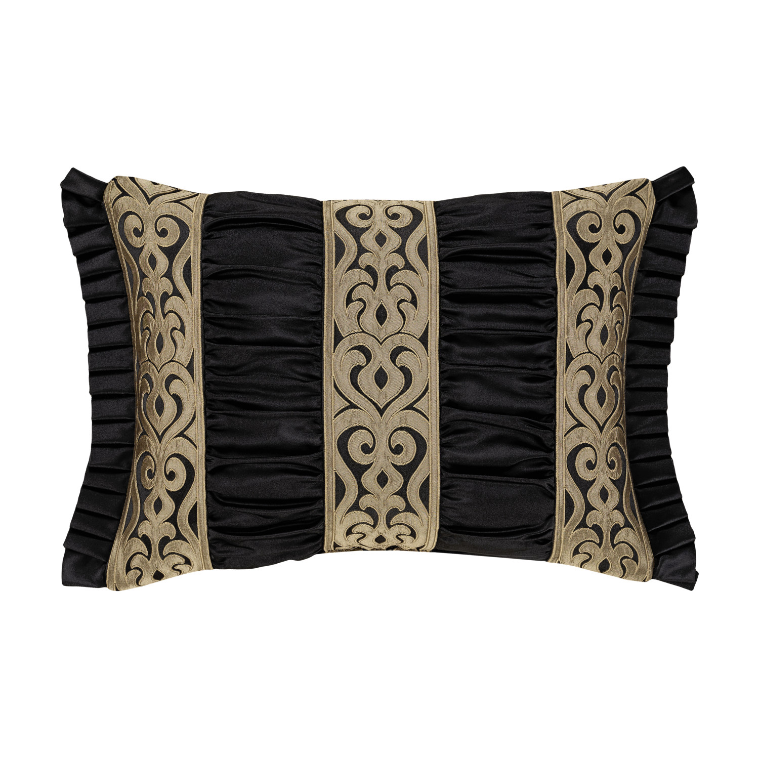 Black Boudoir Decorative Throw Pillow