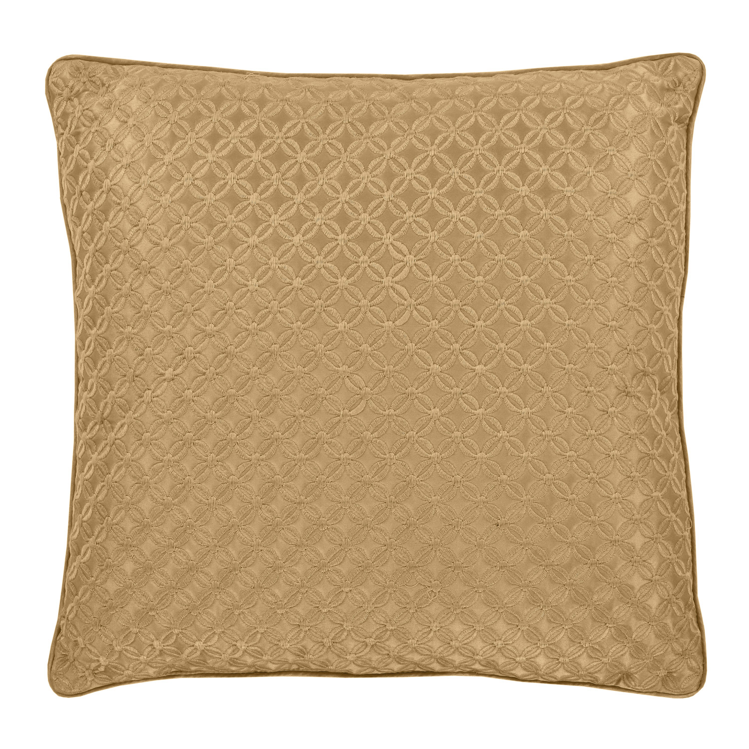 Gold 16inch Square Decorative Throw Pillow