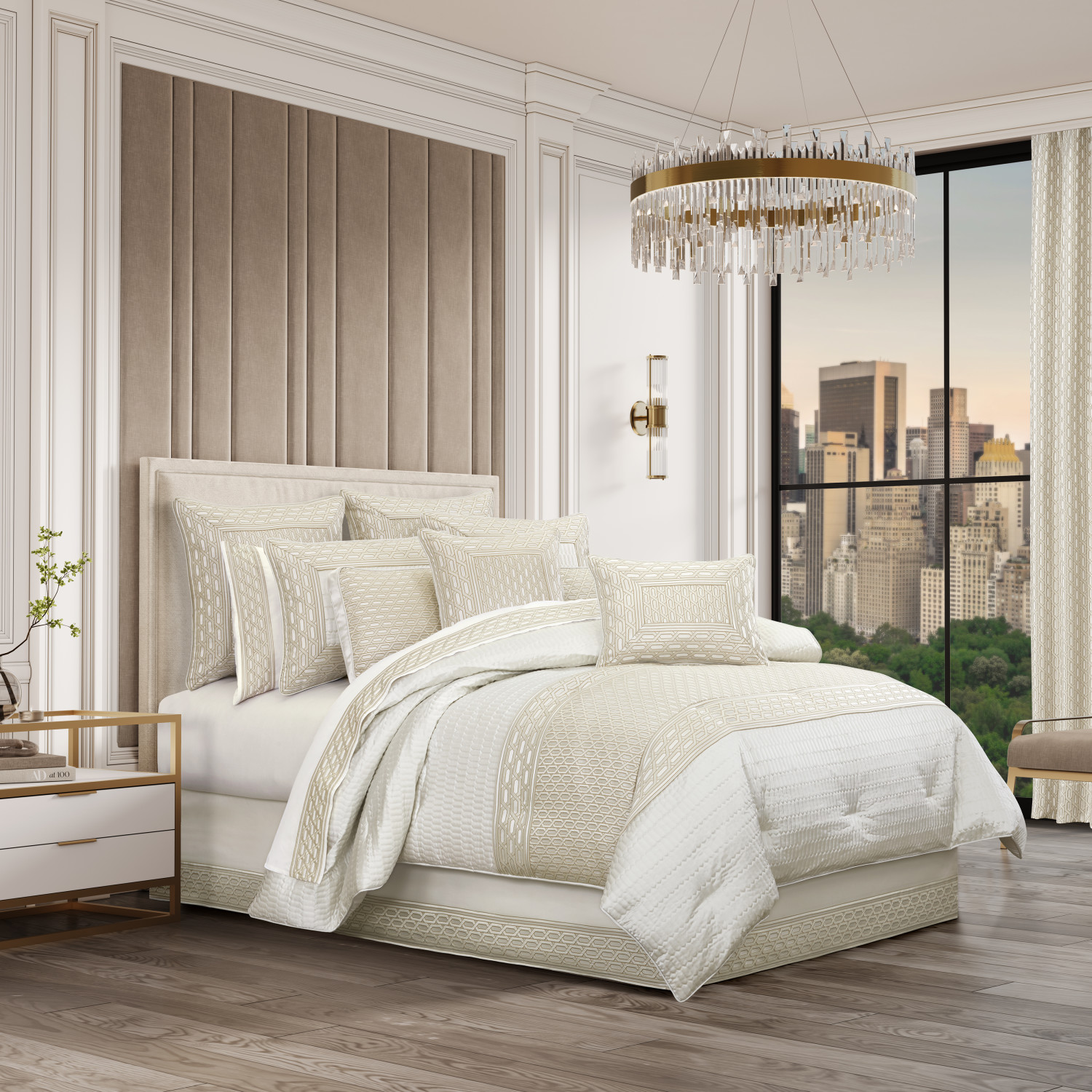 Ivory California King 4Pc. Comforter Set