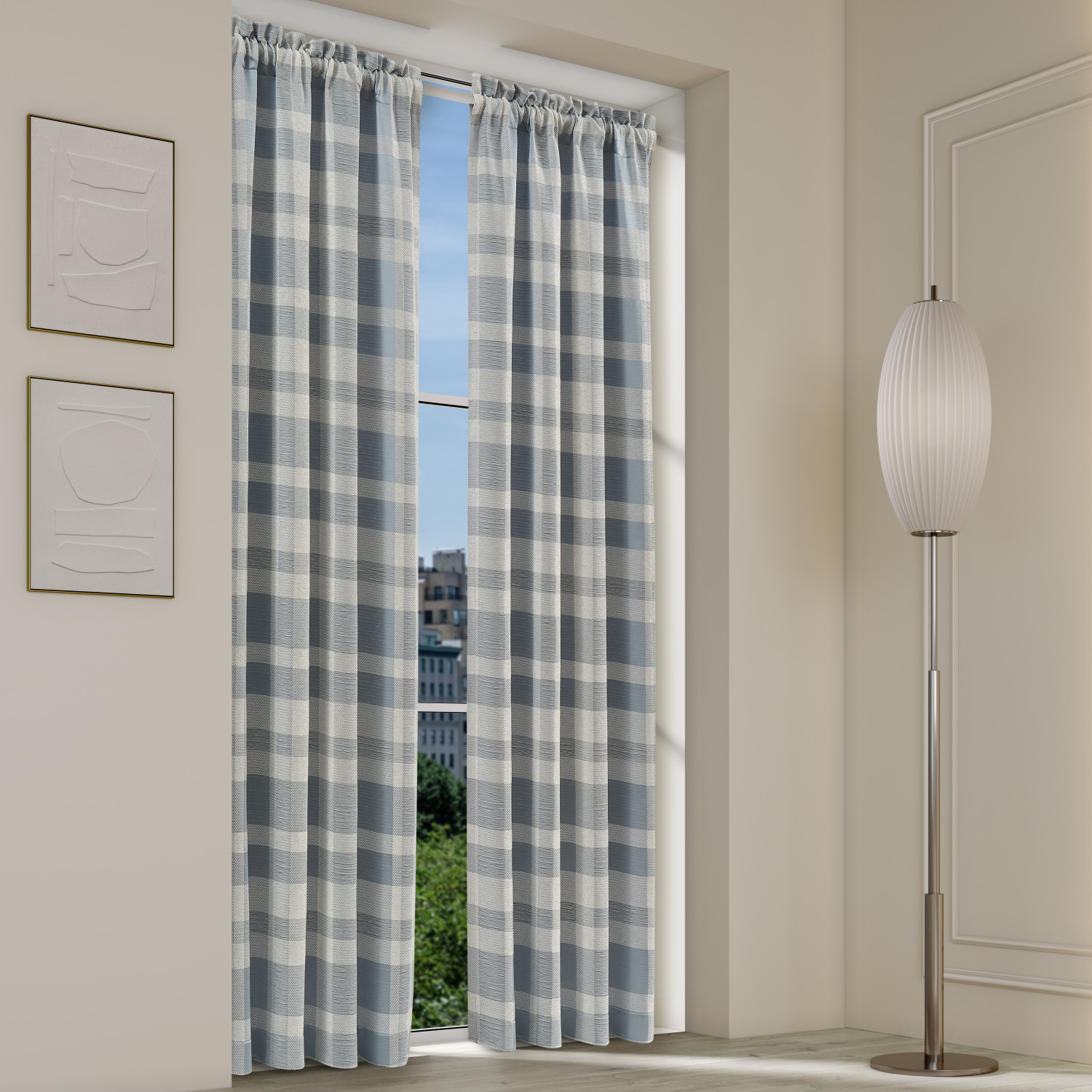 Blue 84inch Window Panel Pair