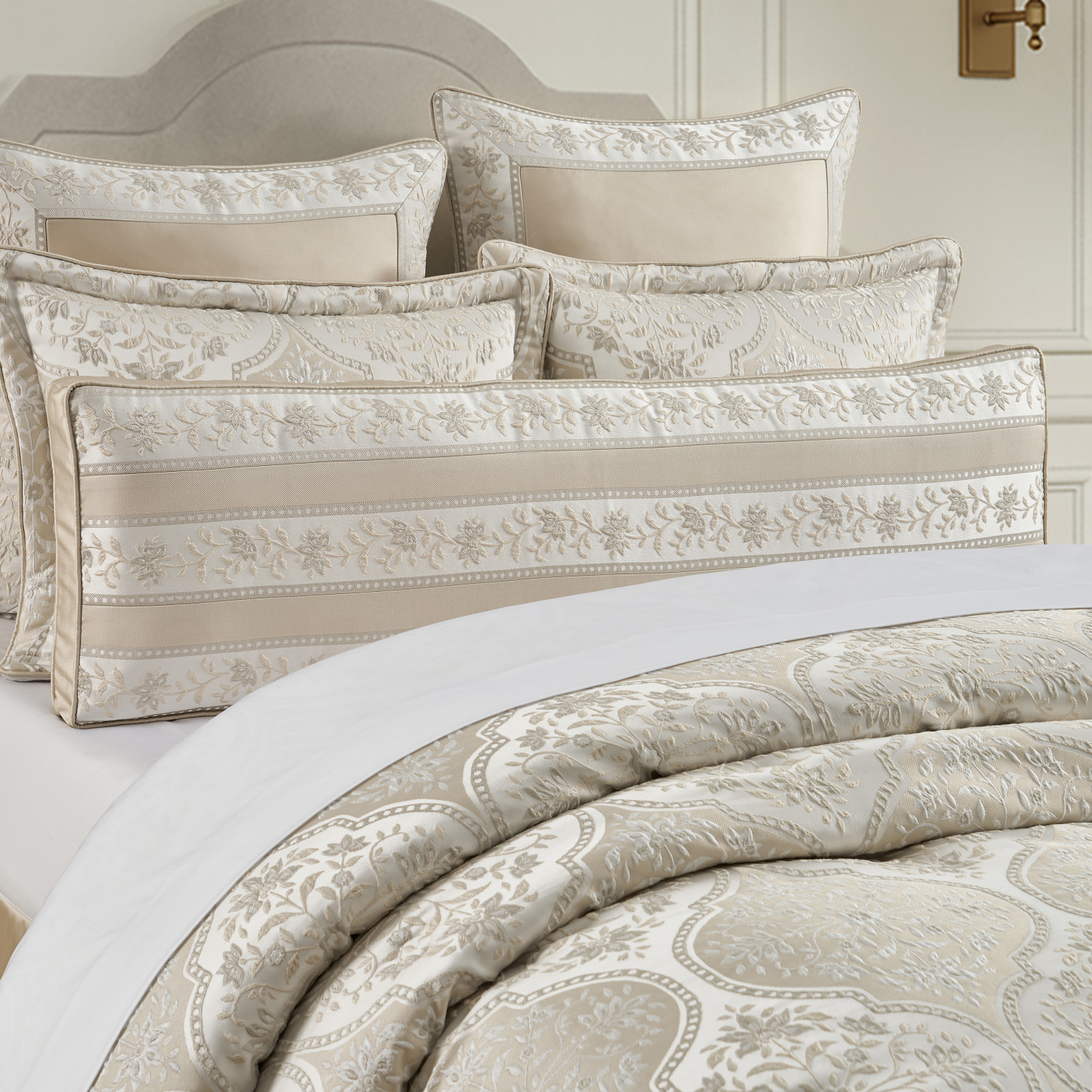 Ivory Bolster Decorative Throw Pillow