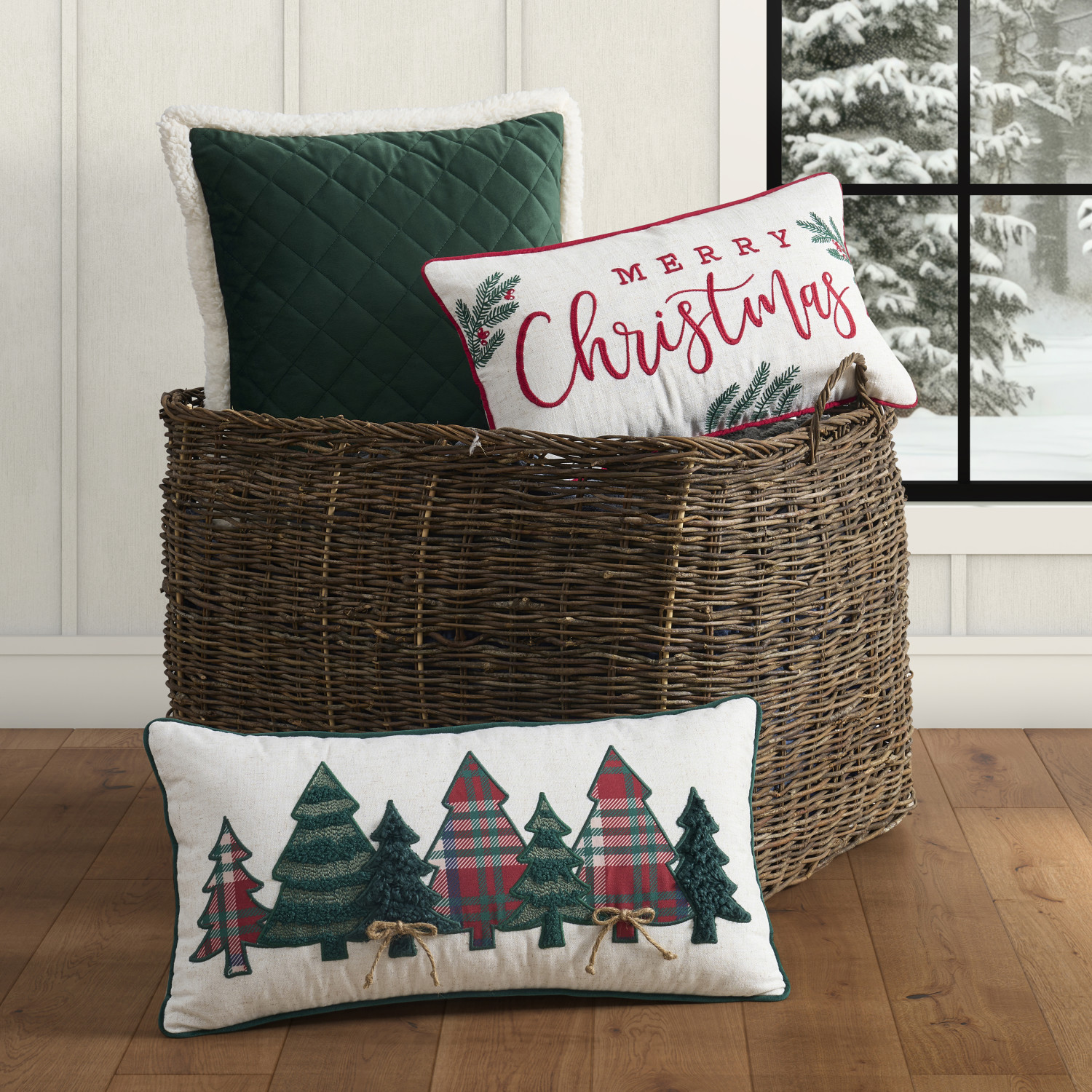 Evergreen Boudoir Decorative Throw Pillow