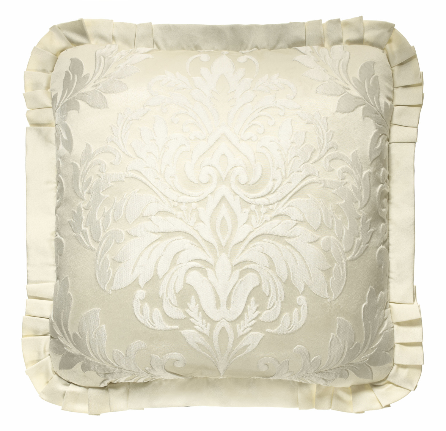 Ivory 20inch Square Decorative Throw Pillow