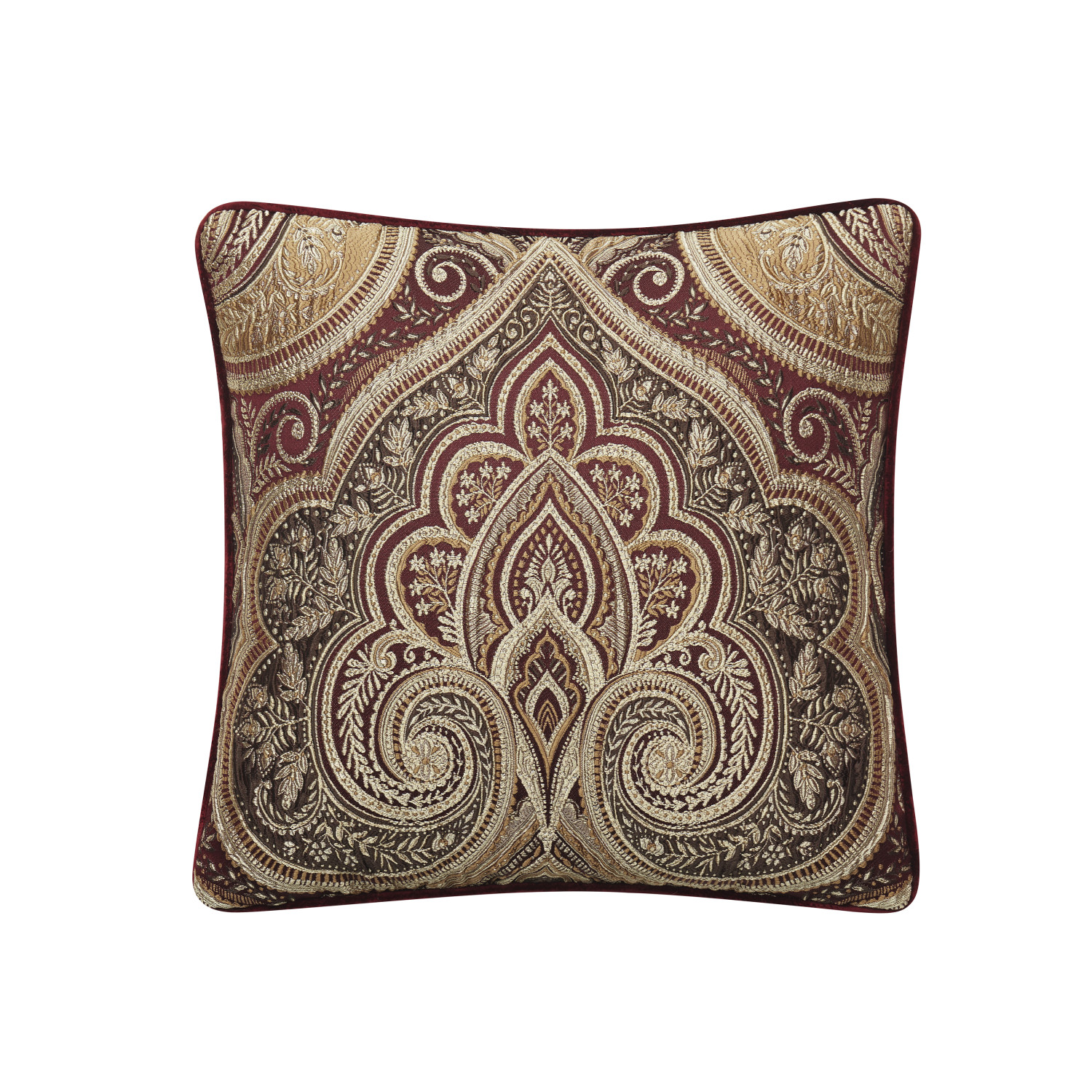 Crimson 20inch Square Decorative Throw Pillow
