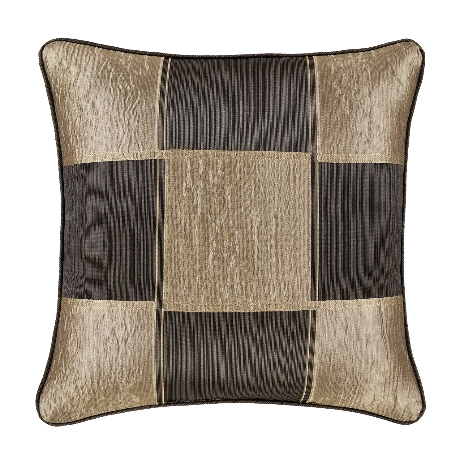 Bronze 20inch Square Decorative Throw Pillow