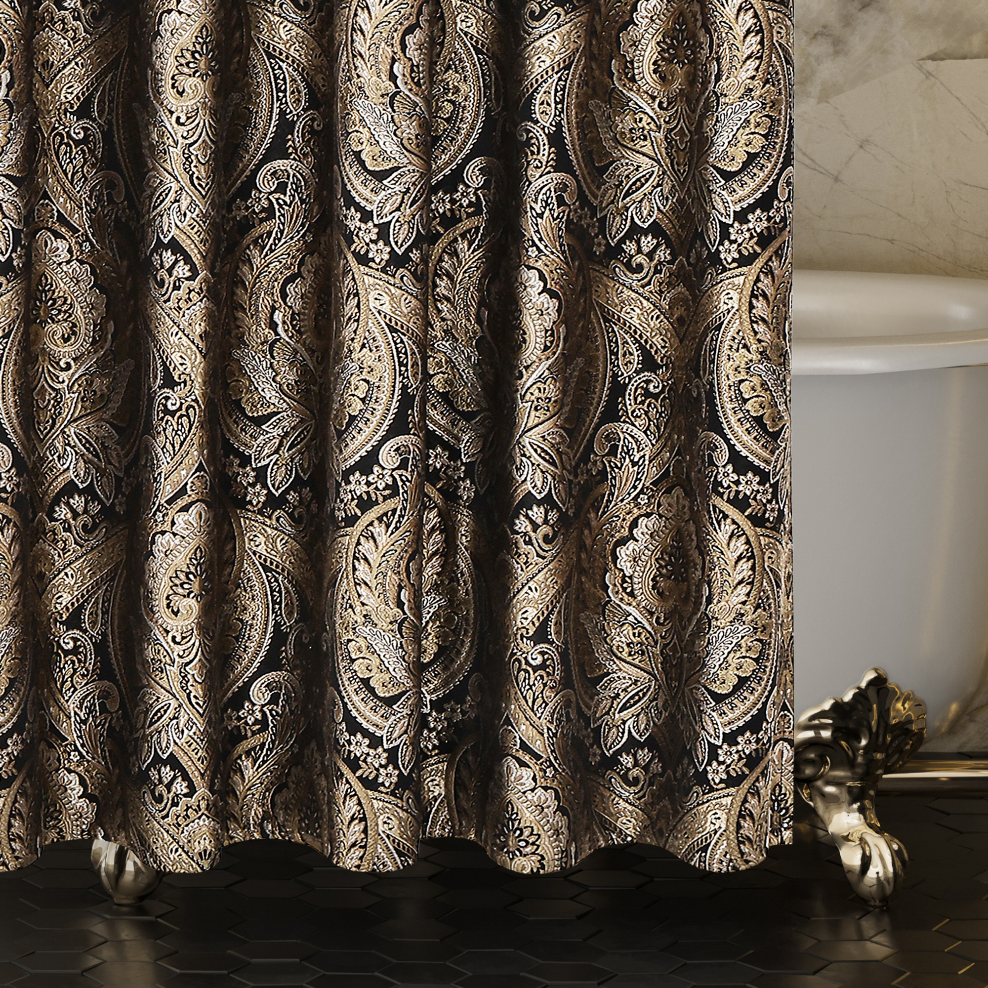 Black Shower Curtain