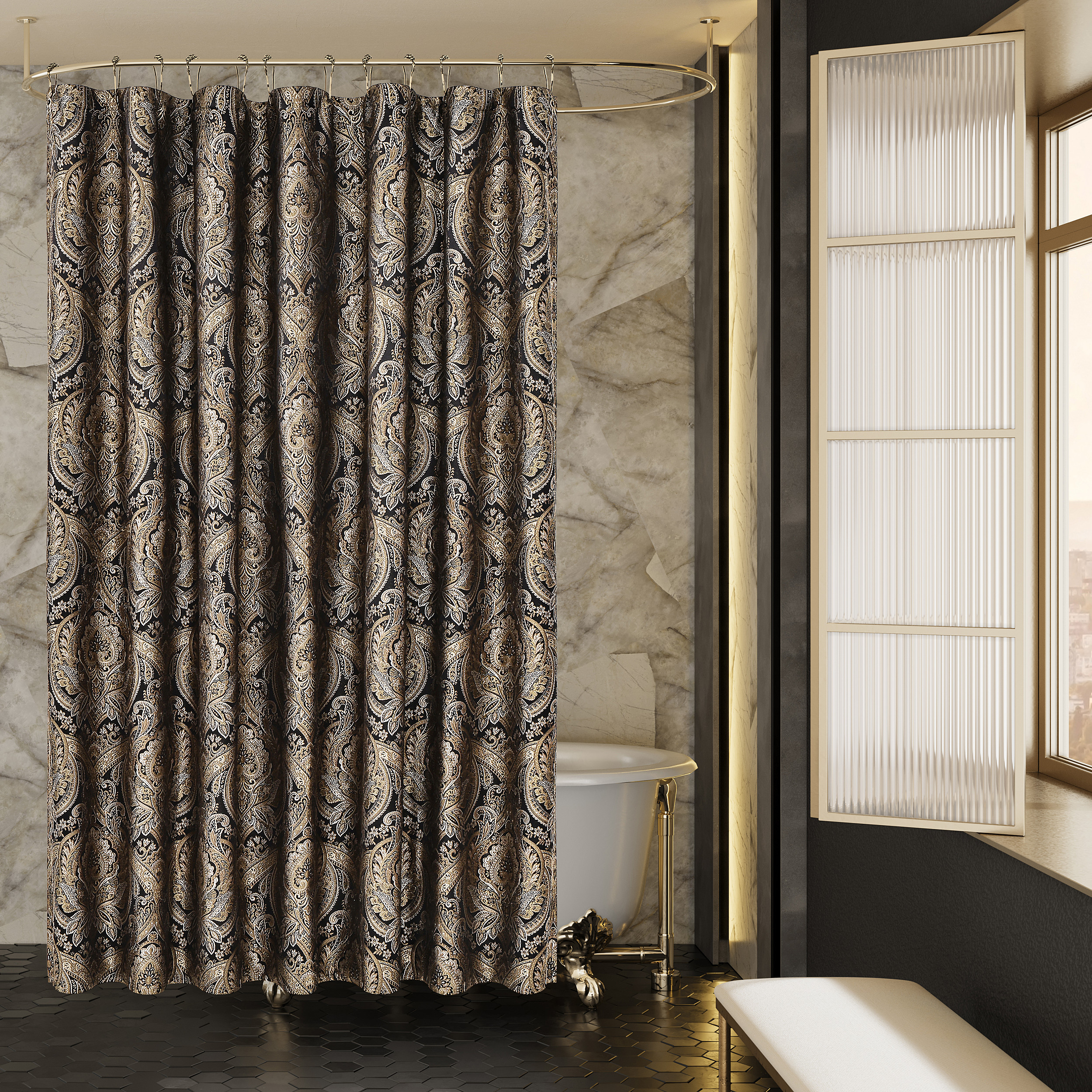 Black Shower Curtain