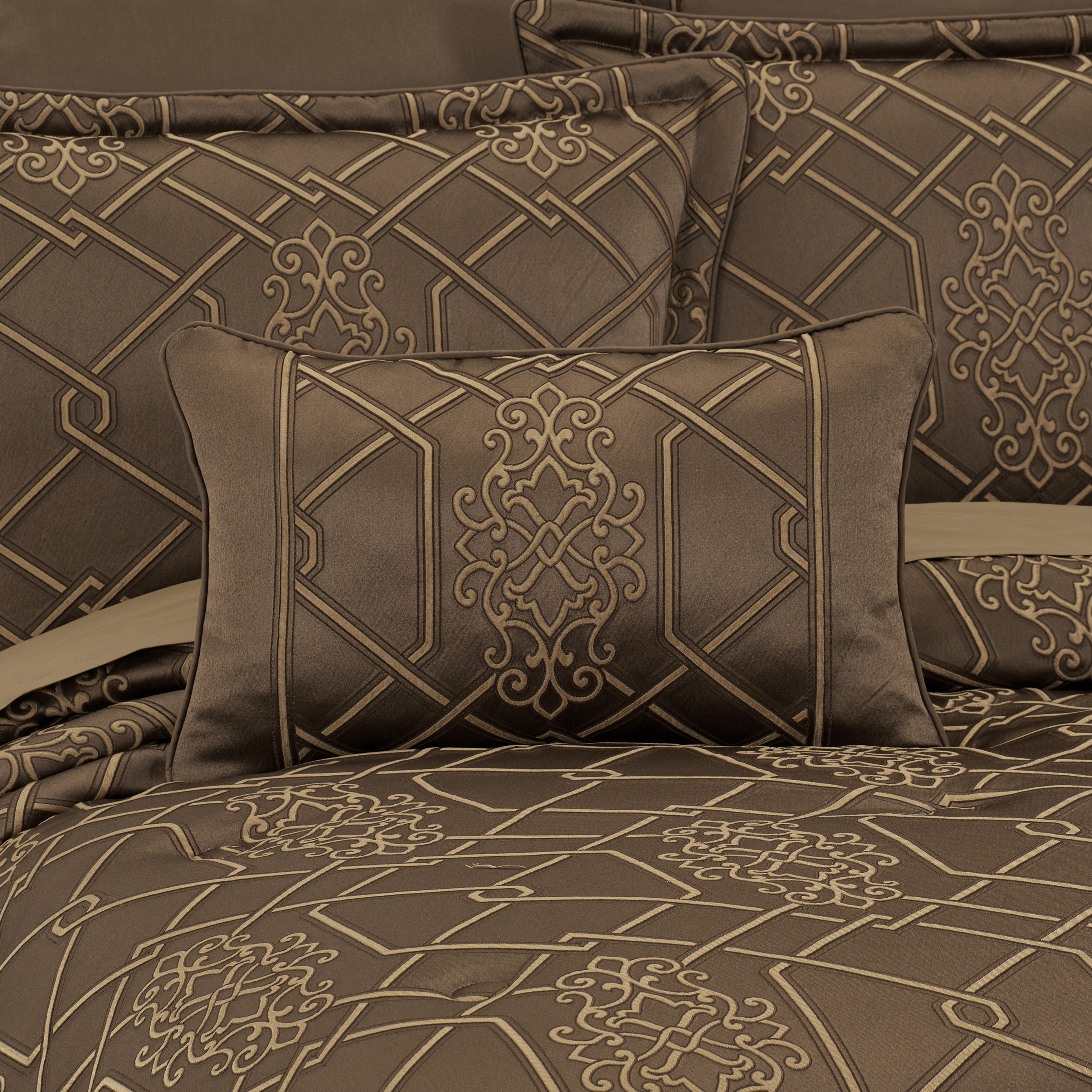 Mocha Boudoir Decorative Throw Pillow