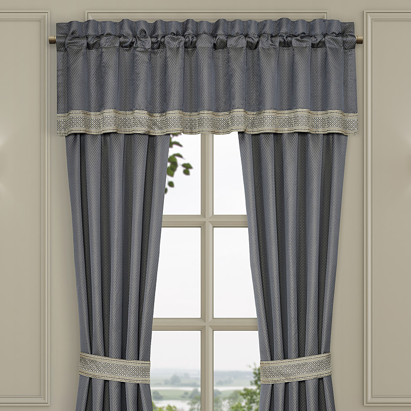 French Blue Window Straight Valance