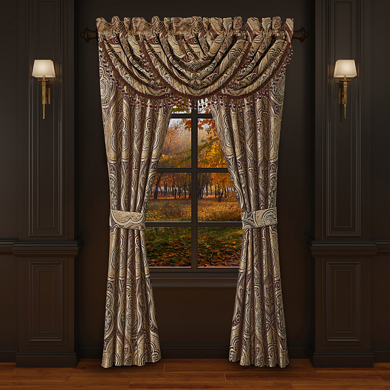 Crimson 84inch Window Panel Pair