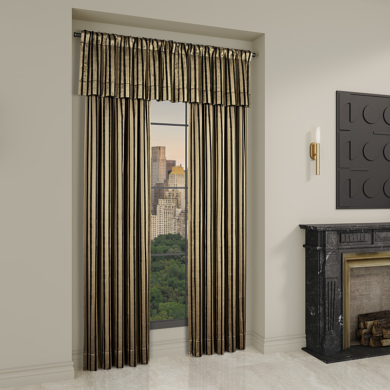 Black 95inch Window Panel Pair