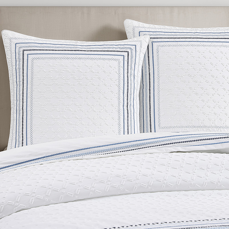 Blue Euro Sham