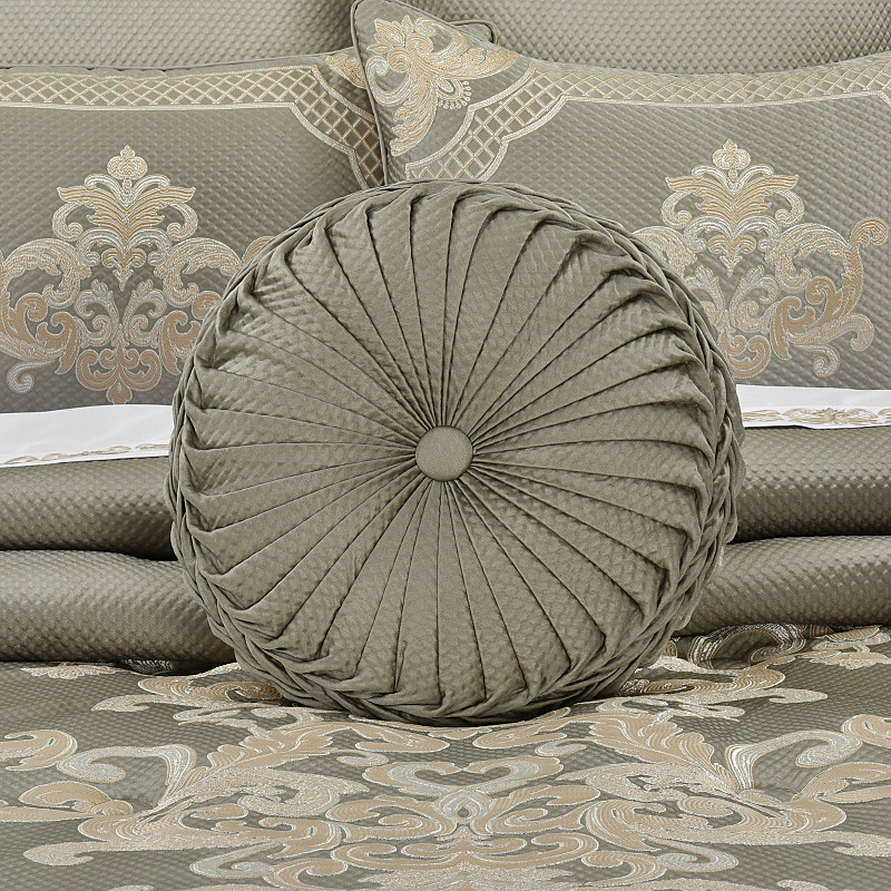 Sage Tufted Round Decorative Throw Pillow