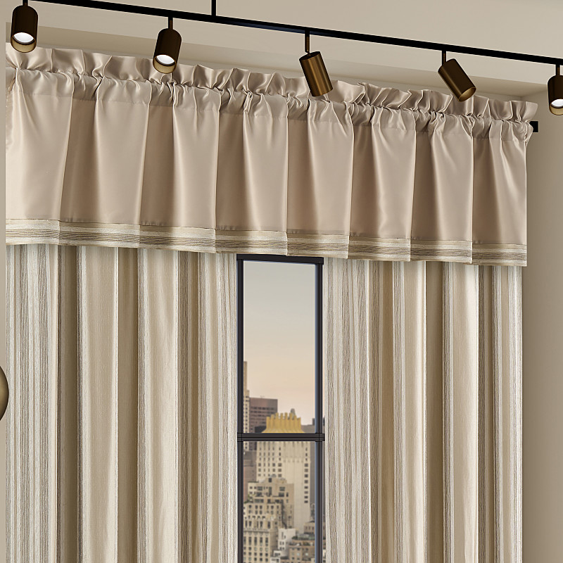 Almond Window Straight Valance