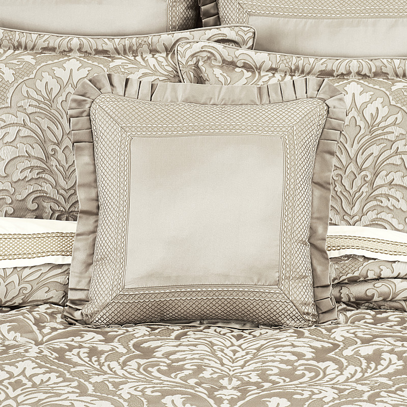 Flax 20inch Square Decorative Throw Pillow