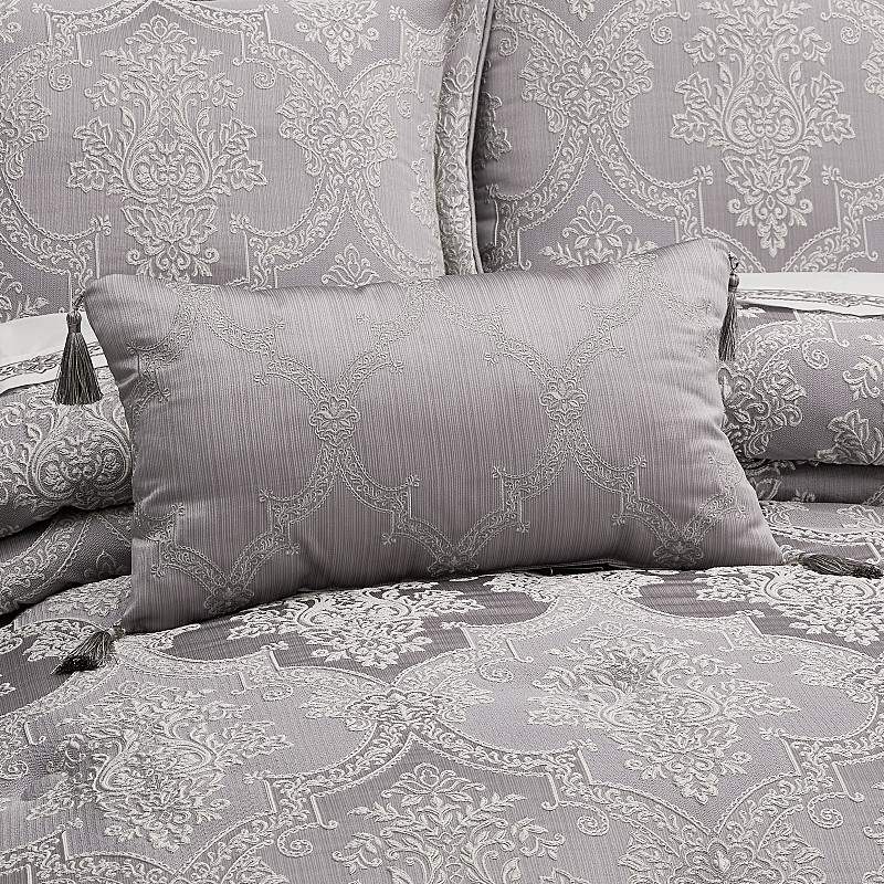 Lavender Boudoir Embellished Decorative Throw Pillow