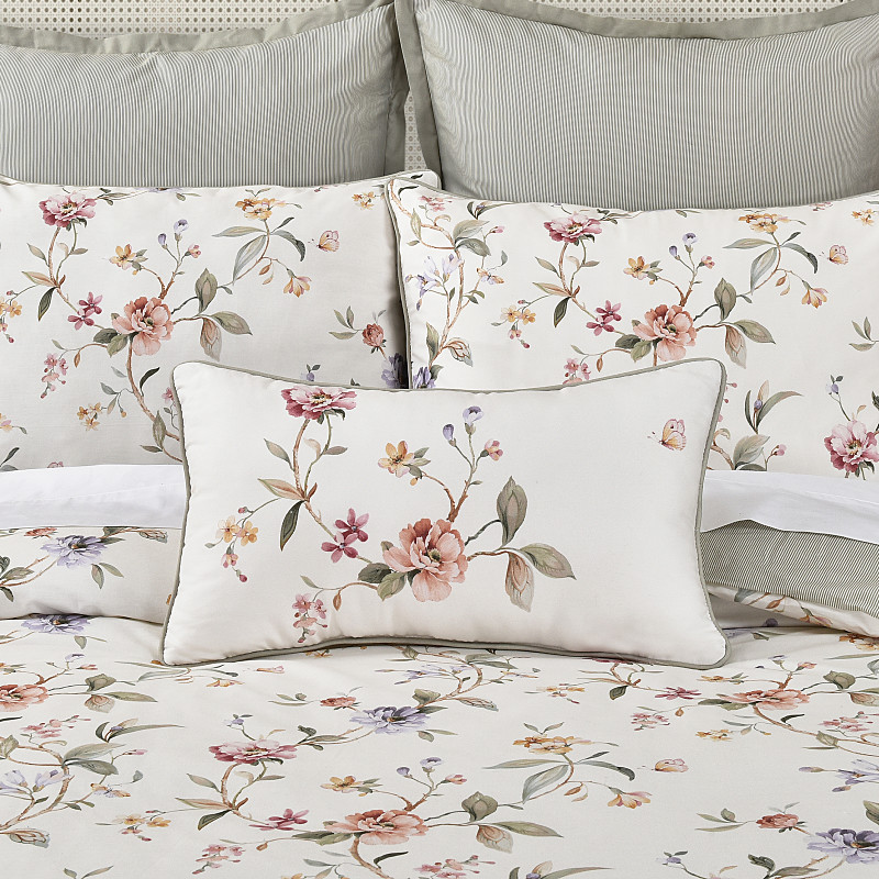 Ivory Boudoir Decorative Throw Pillow