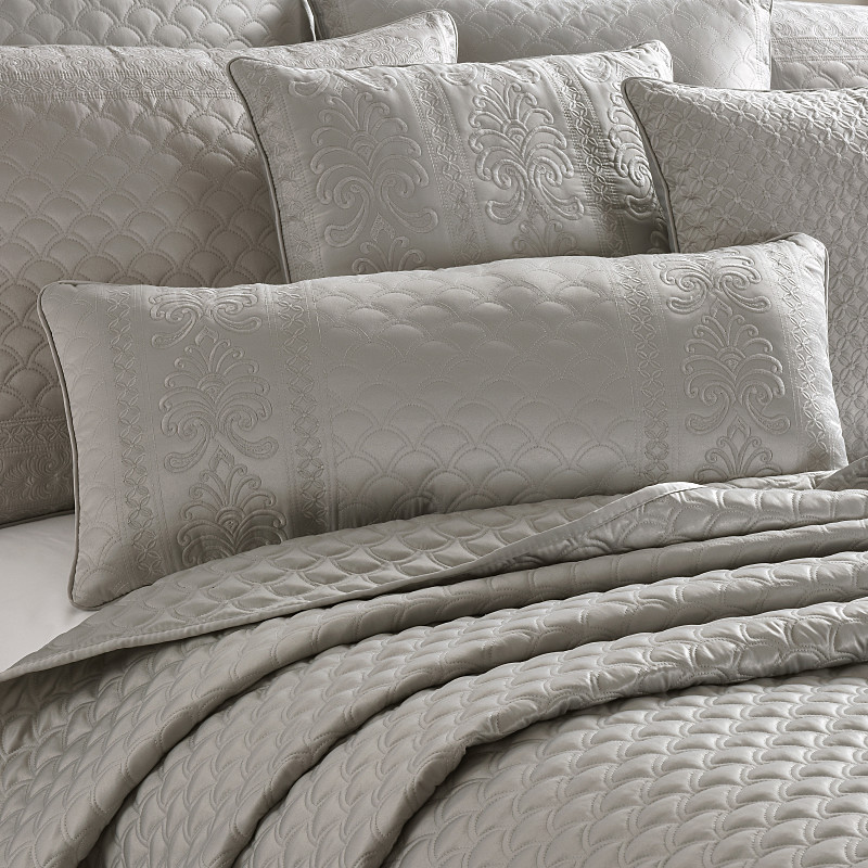 Silver Boudoir Decorative Throw Pillow