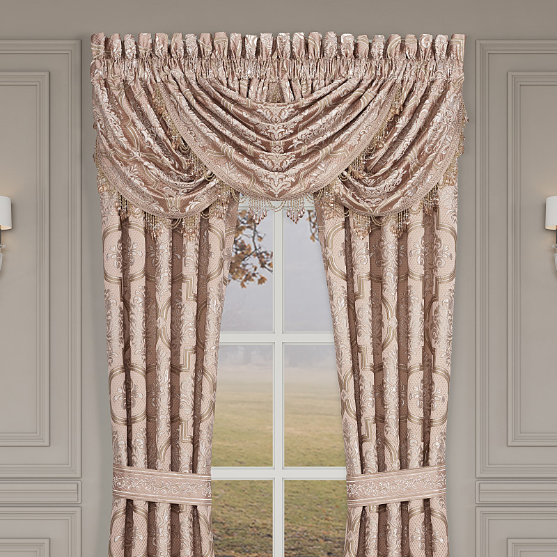 Blush Window Waterfall Valance