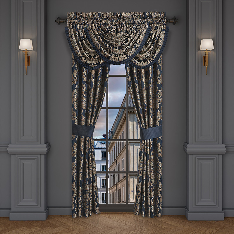 Navy 95inch Window Panel Pair