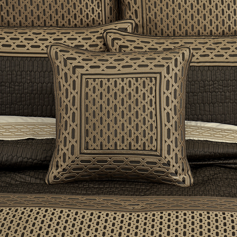 Bronze 20inch Square Decorative Throw Pillow