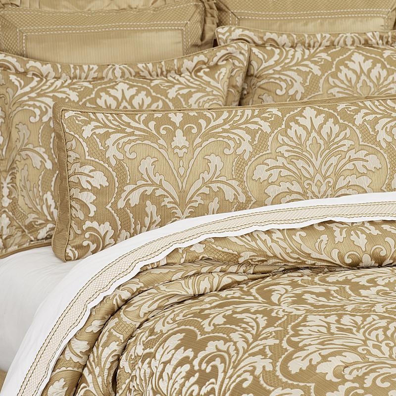 Gold Bolster Decorative Throw Pillow